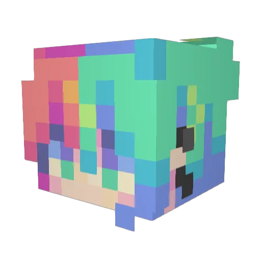 SloshyOsmosis Minecraft avatar head, 3D render