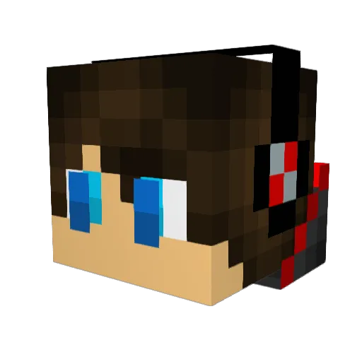 SlotDragonCBR Minecraft avatar head, 3D render