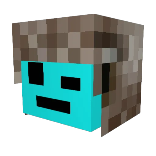 Sloth2SlowForU Minecraft avatar head, 3D render
