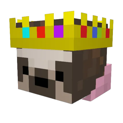 Sloth339 Minecraft avatar head, 3D render