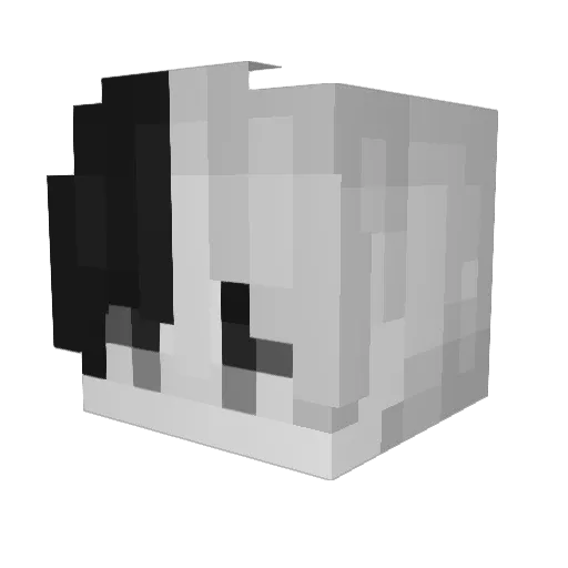 Sloth4045 Minecraft avatar head, 3D render