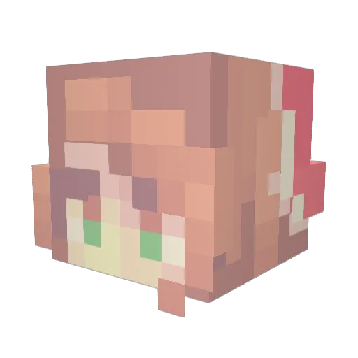 SlothChic Minecraft avatar head, 3D render