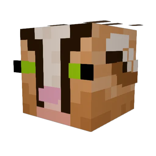 SlothGoat Minecraft avatar head, 3D render