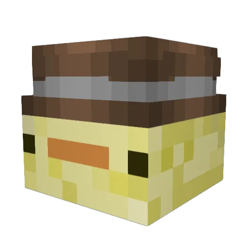 SlothOMG321 Minecraft avatar head, 3D render