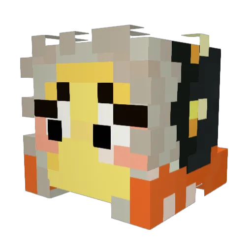 SlothYawn Minecraft avatar head, 3D render