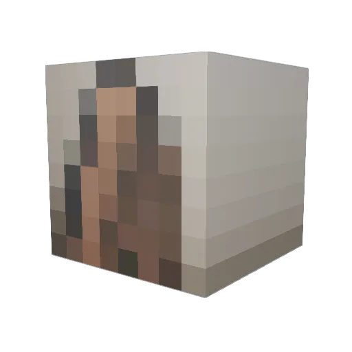 Sloth_Game Minecraft avatar head, 3D render
