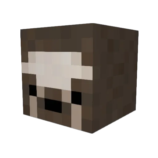 Slothey Minecraft avatar head, 3D render