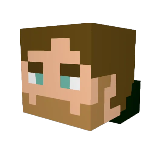 Slothfulchimp08 Minecraft avatar head, 3D render