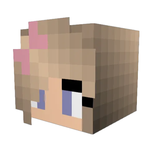Slothgirl22 Minecraft avatar head, 3D render