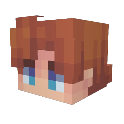 Slothhealer Minecraft avatar head, 3D render