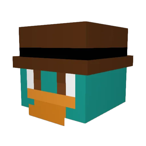 Slothie98 Minecraft avatar head, 3D render