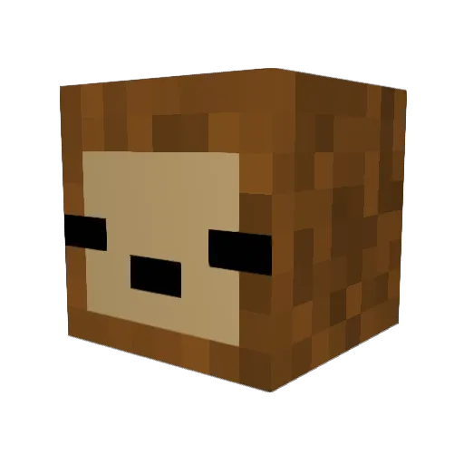 Slothie_ Minecraft avatar head, 3D render