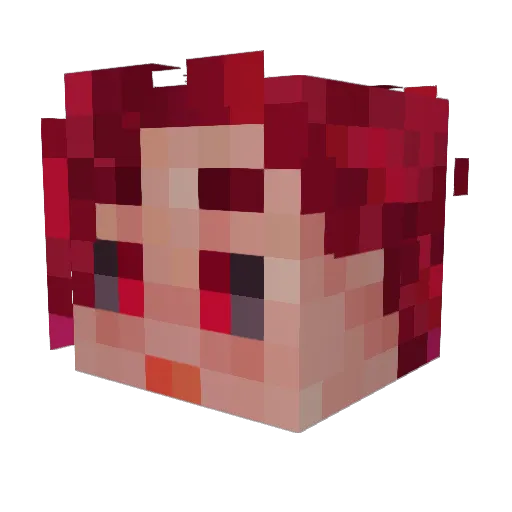 Slothiuss Minecraft avatar head, 3D render