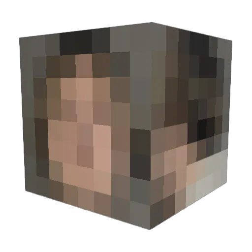 SlothlyQueen Minecraft avatar head, 3D render