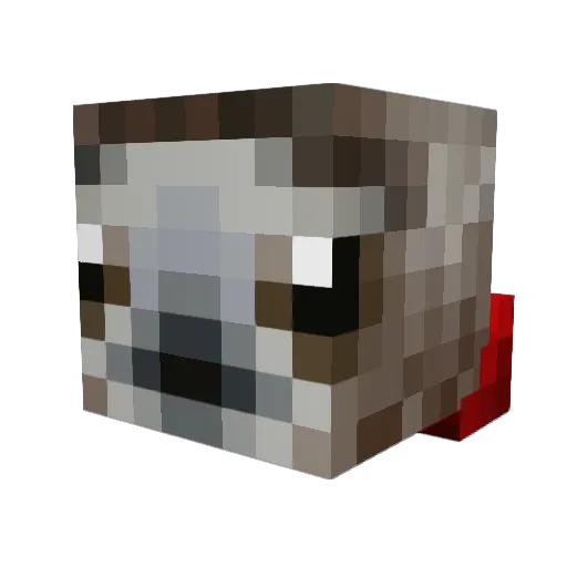 Slothman047 Minecraft avatar head, 3D render