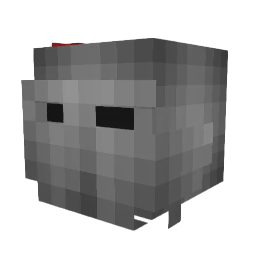 Slotholicious Minecraft avatar head, 3D render
