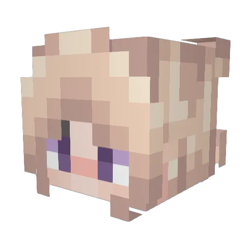 Slothpoke Minecraft avatar head, 3D render