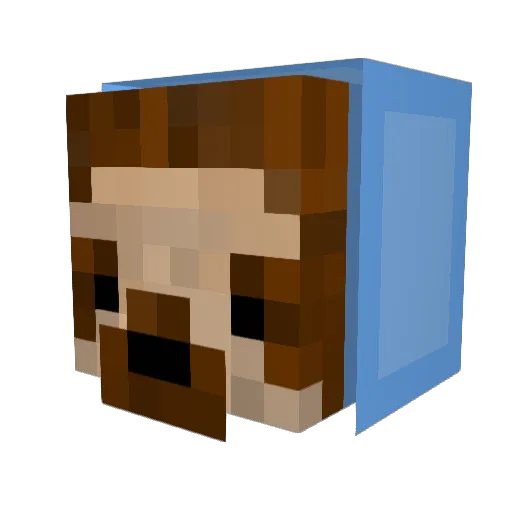 SlothsEon Minecraft avatar head, 3D render