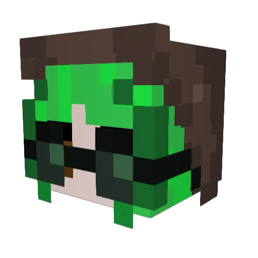 Slothyhere44 Minecraft avatar head, 3D render