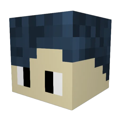 Slotos92 Minecraft avatar head, 3D render
