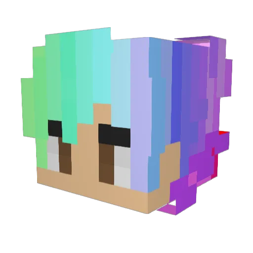 Slouzz Minecraft avatar head, 3D render