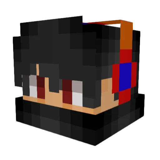 Sloviacko Minecraft avatar head, 3D render