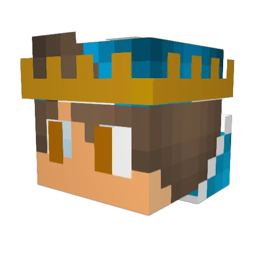 SlowAndSt3dy Minecraft avatar head, 3D render