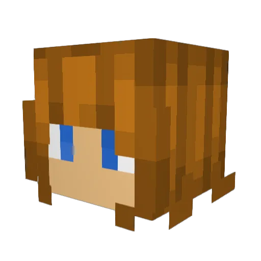 SlowLesGoose Minecraft avatar head, 3D render