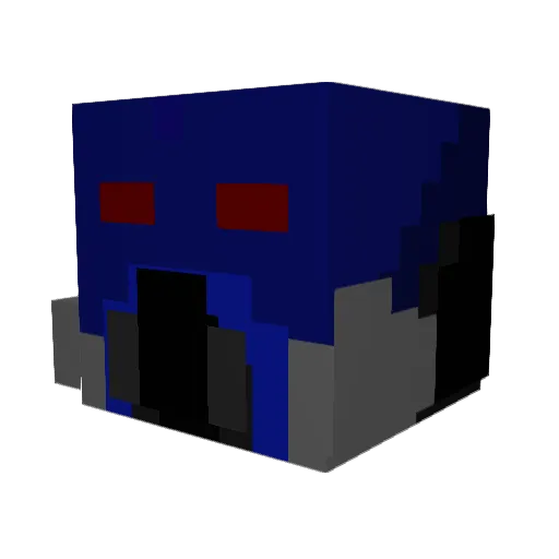 Slowbi Minecraft avatar head, 3D render