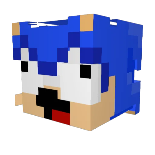Slowbruhhh Minecraft avatar head, 3D render