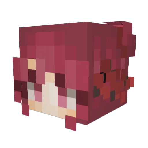 Slowkite Minecraft avatar head, 3D render