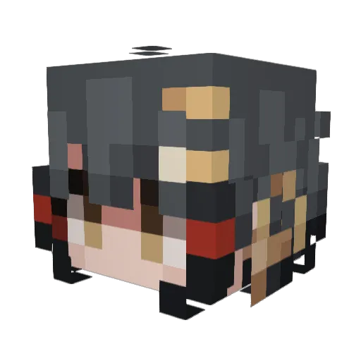 Slowmoos Minecraft avatar head, 3D render