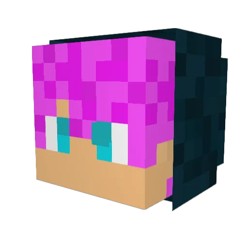 Slowyam Minecraft avatar head, 3D render