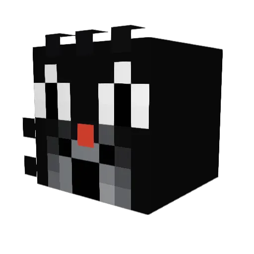 Sloyloy64 Minecraft avatar head, 3D render