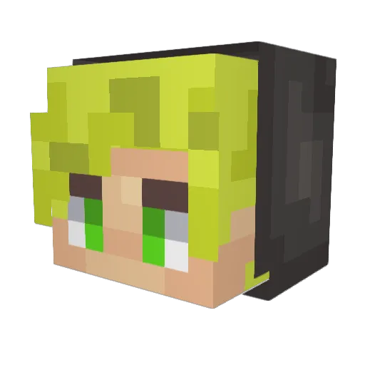 Slpstk Minecraft avatar head, 3D render