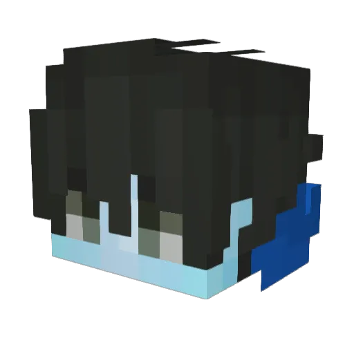 Slucky_1 Minecraft avatar head, 3D render
