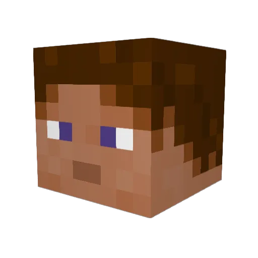 Sludgemire Minecraft avatar head, 3D render