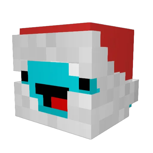 Sludie Minecraft avatar head, 3D render