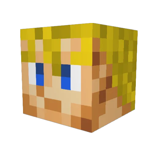 Slug_86 Minecraft avatar head, 3D render