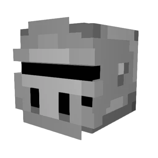 SluggishSock Minecraft avatar head, 3D render