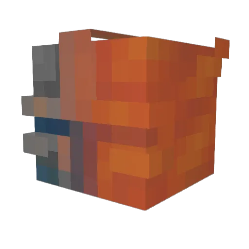 Sluggo_ Minecraft avatar head, 3D render