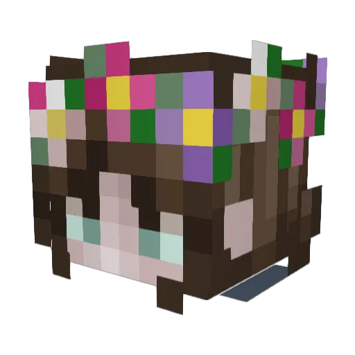 Slugmin Minecraft avatar head, 3D render