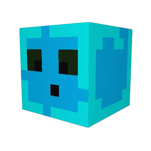 Slum428 Minecraft avatar head, 3D render
