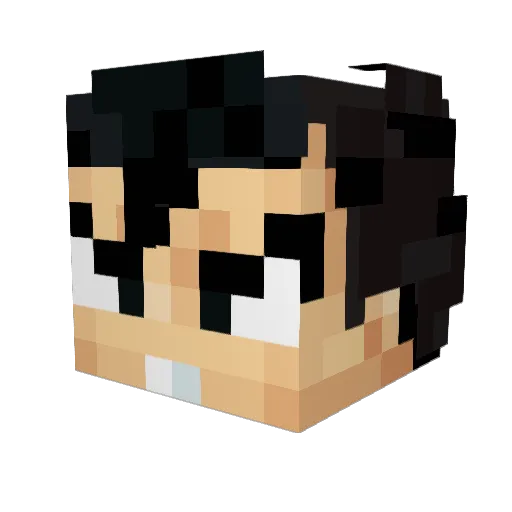 Slum64 Minecraft avatar head, 3D render