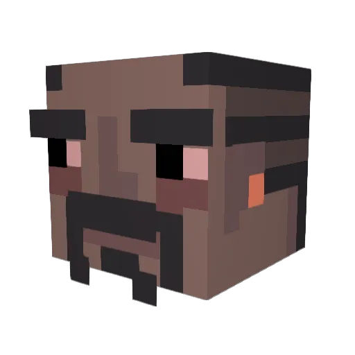 Slumdog03 Minecraft avatar head, 3D render