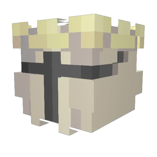 Slump2 Minecraft avatar head, 3D render