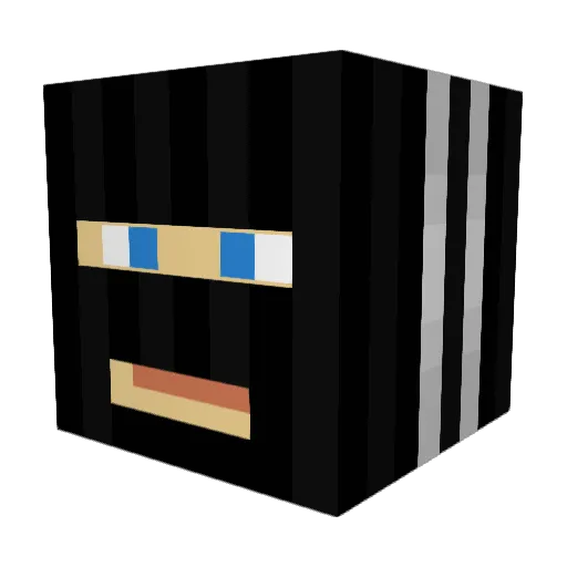 SlumpJarl Minecraft avatar head, 3D render