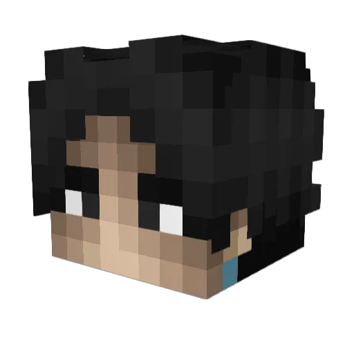 Slumpybobo Minecraft avatar head, 3D render