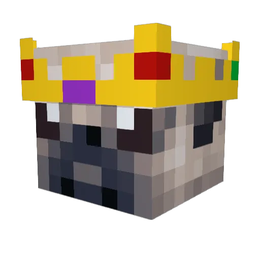 Slumsama Minecraft avatar head, 3D render