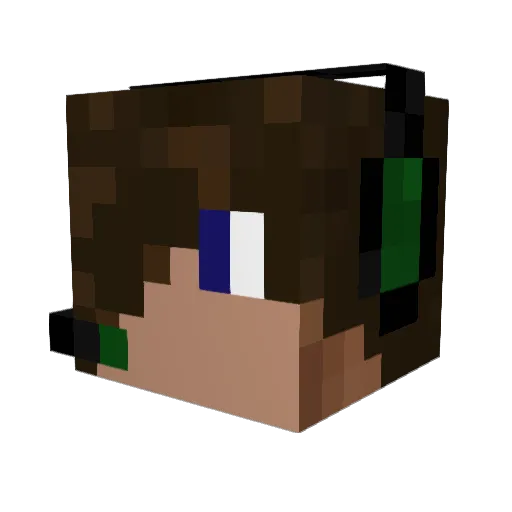 Sluotkotys2GG2 Minecraft avatar head, 3D render